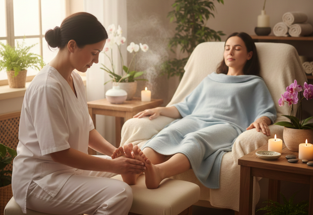 Como funciona a Reflexologia Podal: princípios, mapas dos pés e pontos reflexos